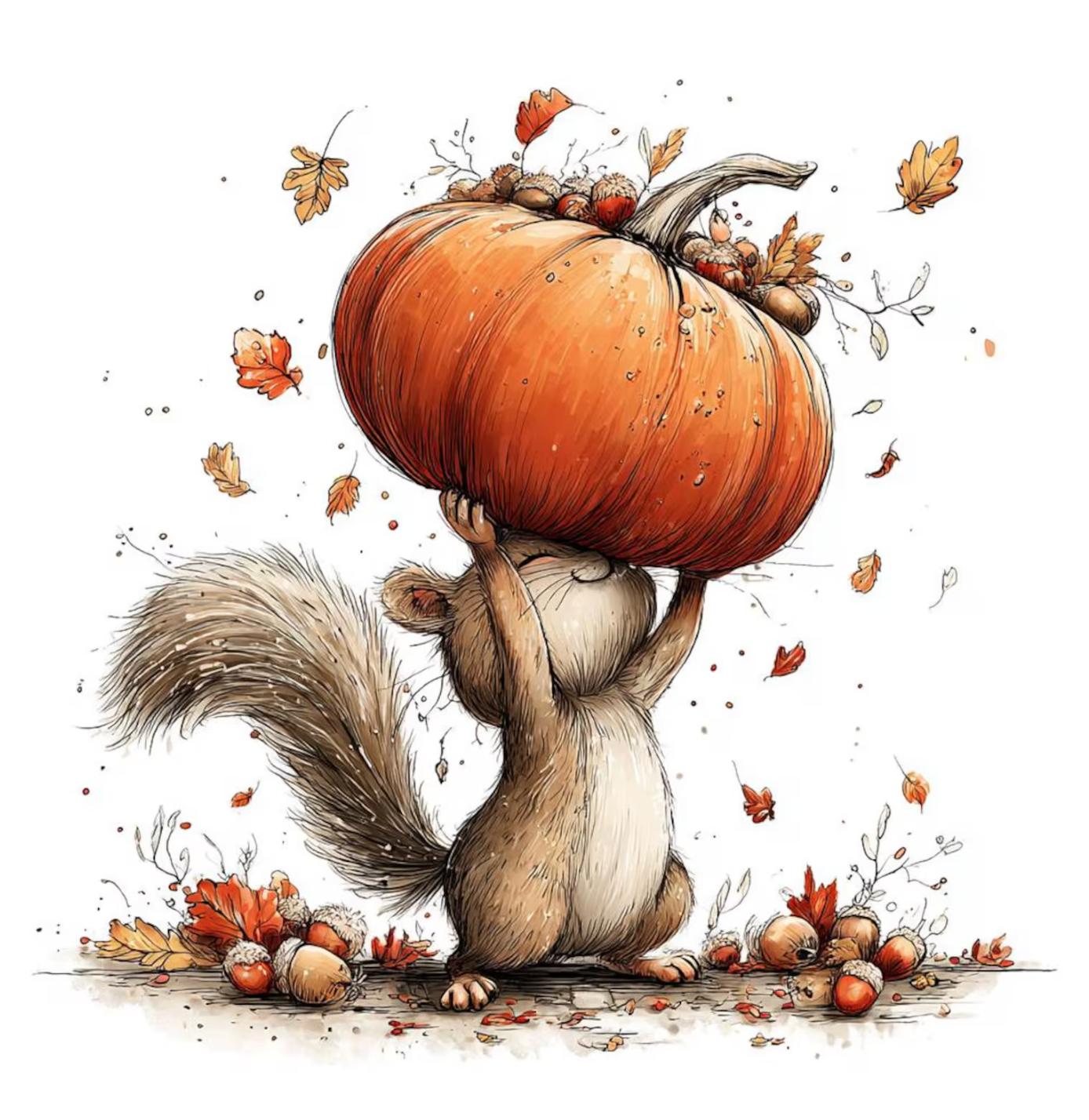 Fall Harvest Squirrel