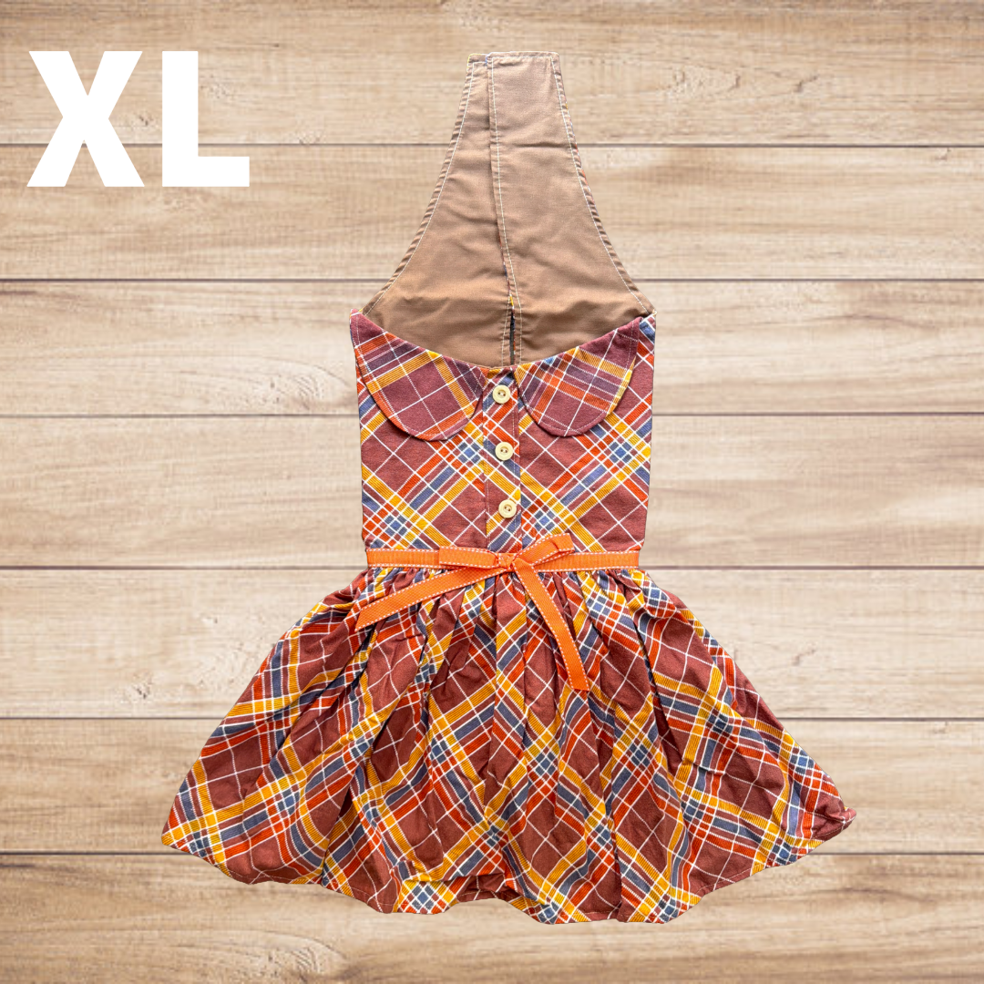 Autumn Plaid - Dog Dress - XL