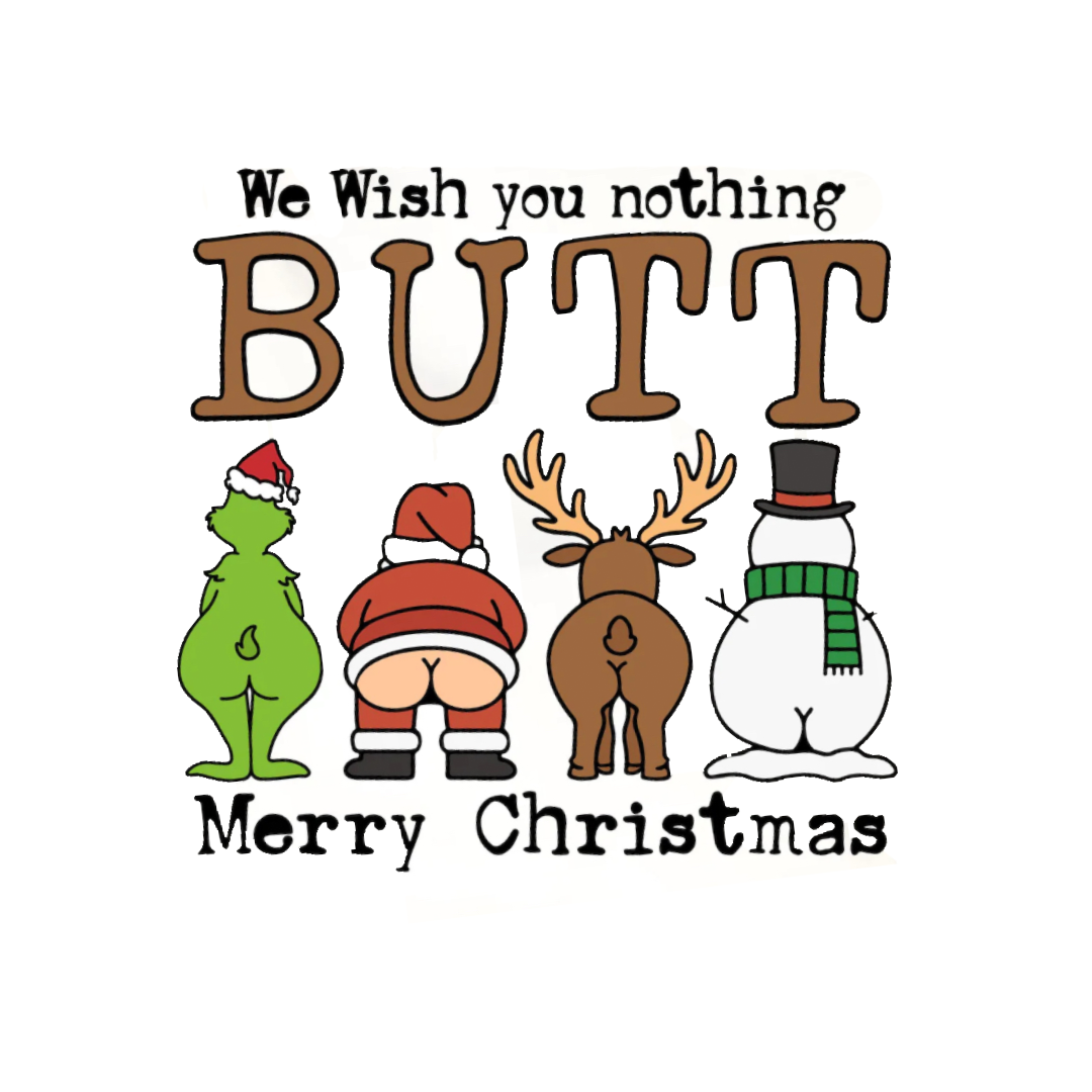 We wish you nothing butt a Merry Christmas - Neoprene Patch