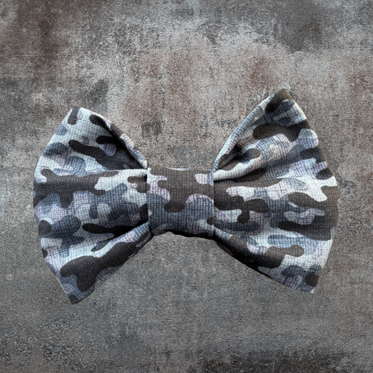 Grunge Camo - Head Bow or Bow Tie