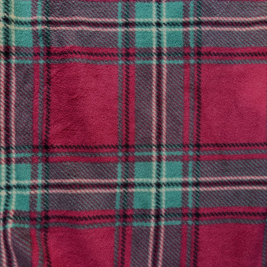 Pick your Shirt Print -Anti Pill Fleece - Red Christmas Plaid