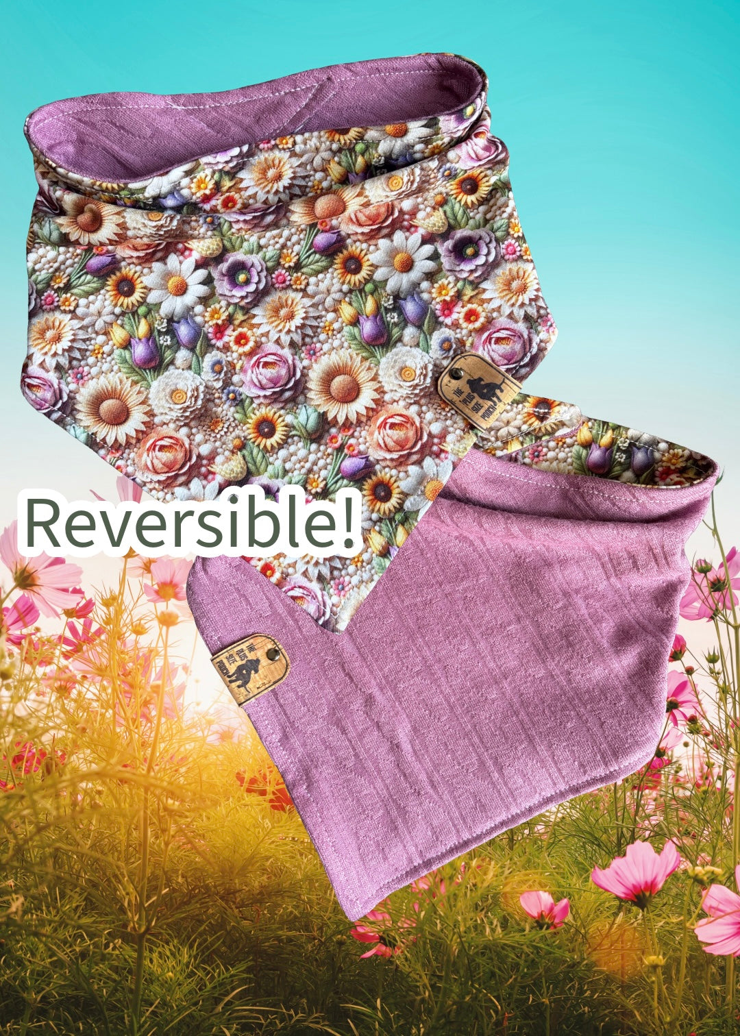 Spring Morning- Reversible Dog Bandana