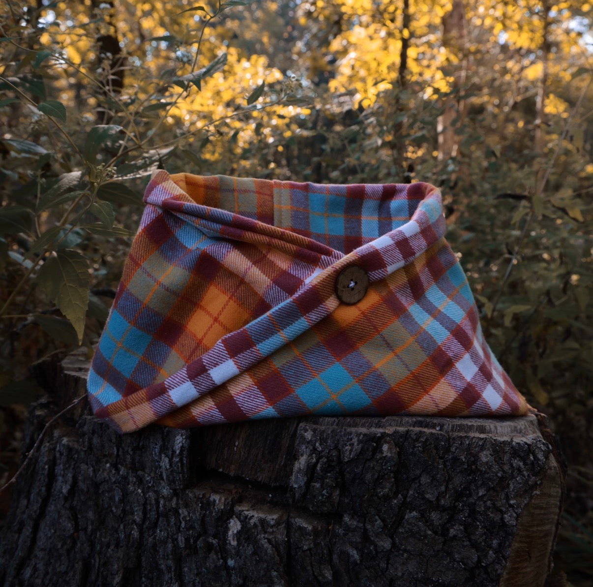 Autumn Hikes - Flannel Minimalist Wrap - Canine Compass Co