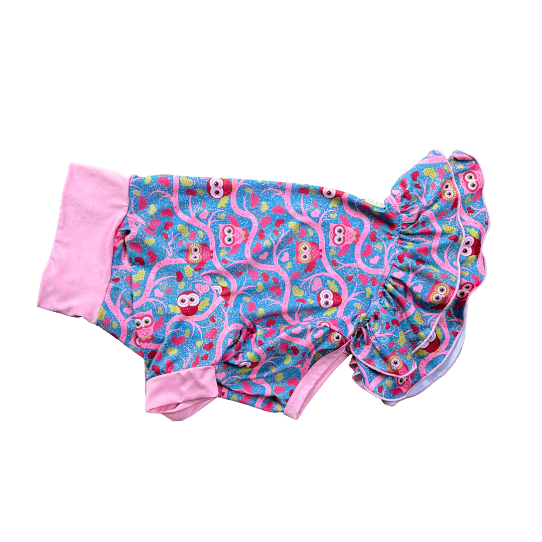 Furrescue Fashions Ruffled Dog Shirt - Uv50  Fabric - 2XL
