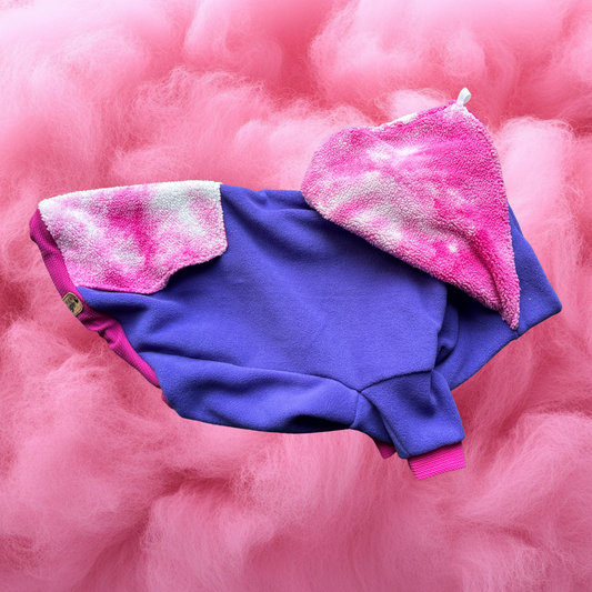 Cotton Candy - Hooded Fleece Dog Sweatshirt