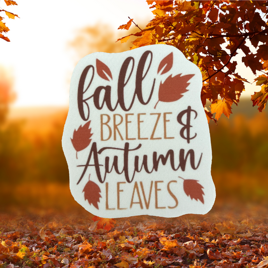 Fall breeze and autumn leaves - Neoprene Patch