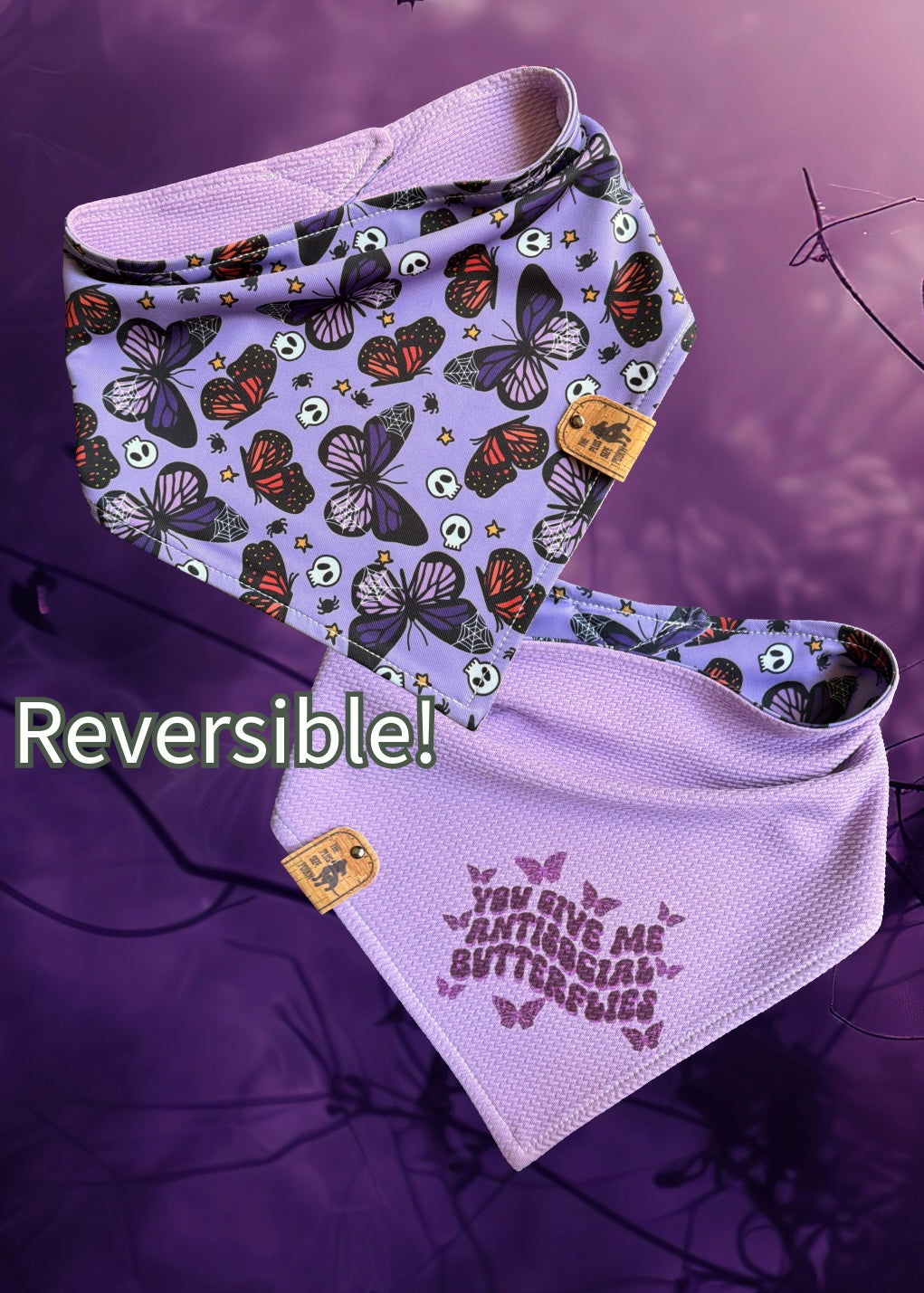 You give me anti-social butterflies - Reversible Bandana