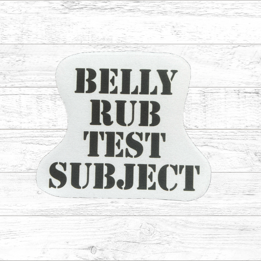 Belly rub test subject - Sublimated Neoprene Patch