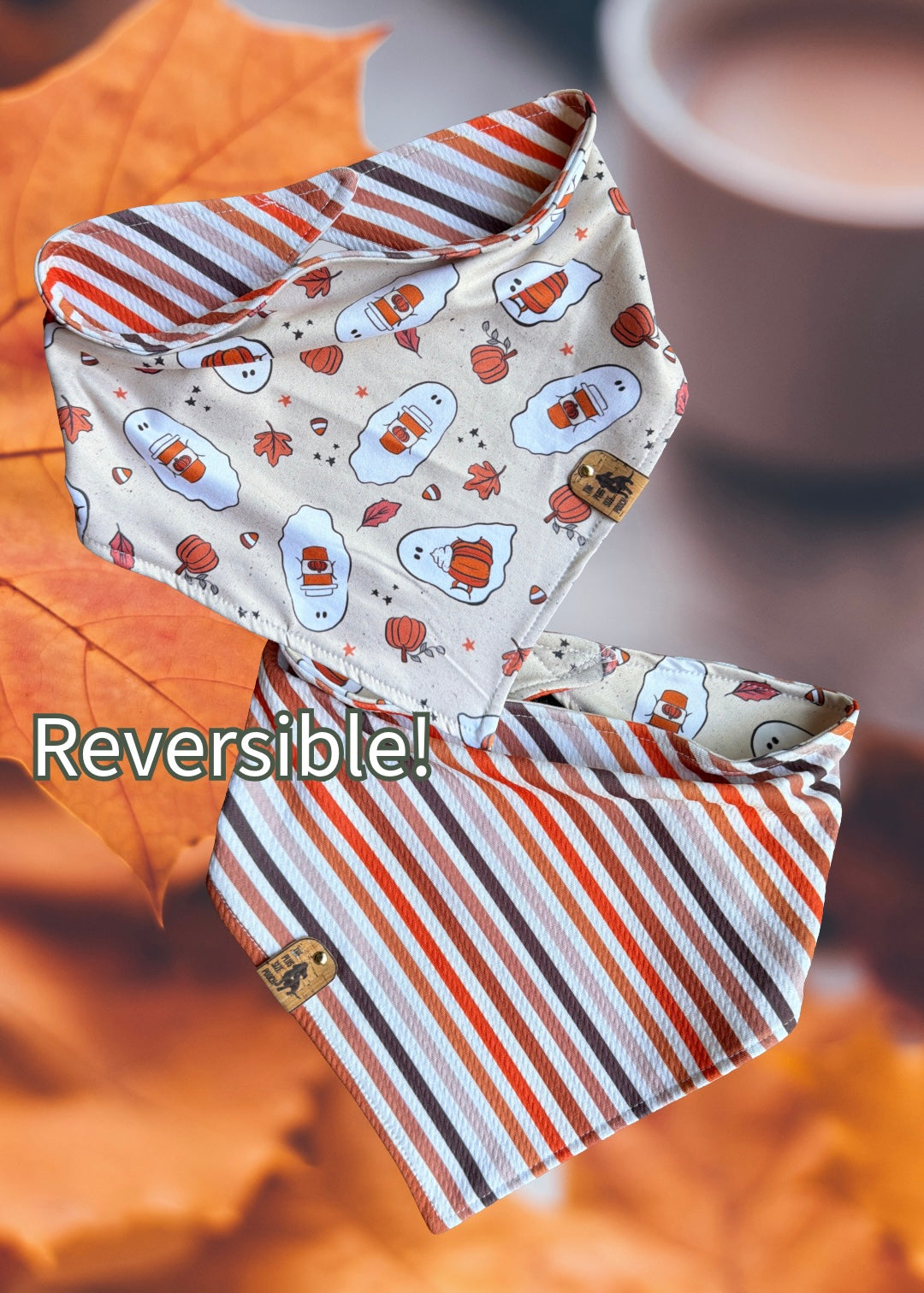 Autumn is my boo - Reversible Dog Bandana