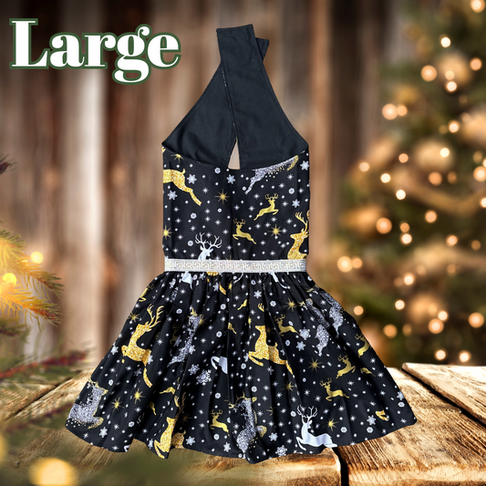 Reindeer Magic -  LARGE - Dog Dress