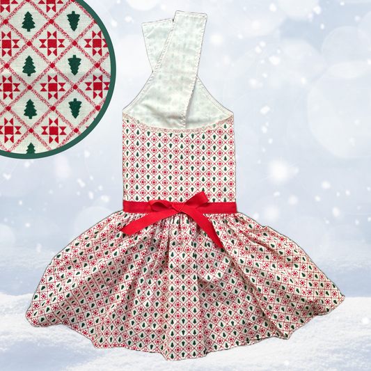 Old time Christmas - Christmas Dog Dress - Size XL