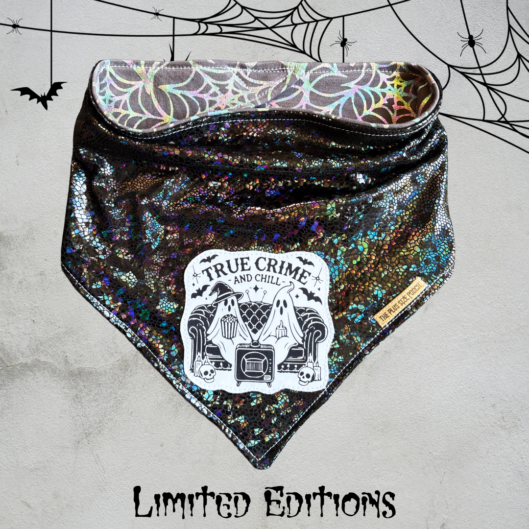True crime and chill - Halloween Bandana - READY TO SHIP