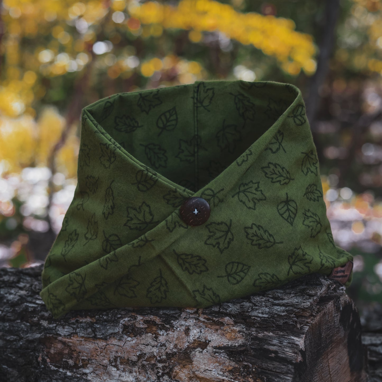 Seasons Change - Green - Flannel Minimalist Wrap - Canine Compass Co