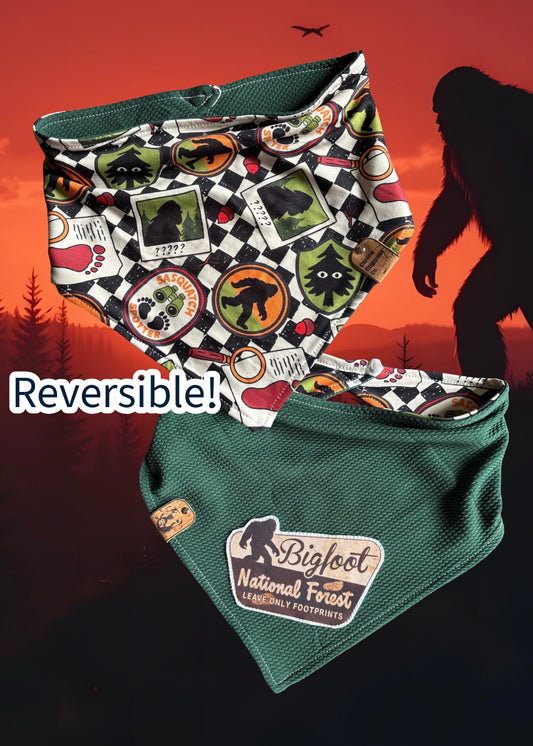 Sasquatch Spotter - Canine Compass Co - Reversible Dog Bandana