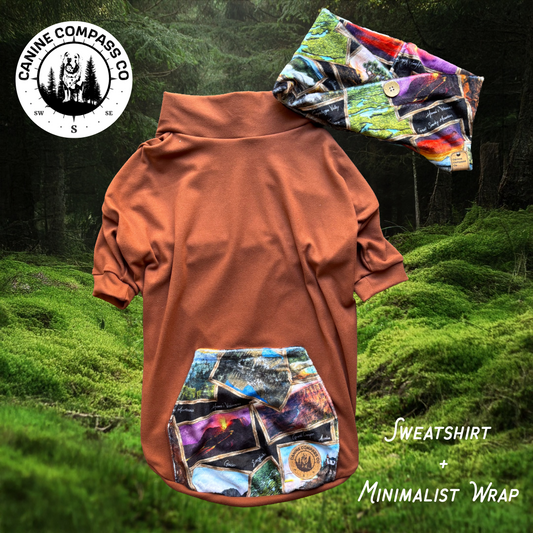 Protect Our Parks - Dreamy Soft Longsleeve Shirt + Minimalist Wrap - Canine Compass Co.