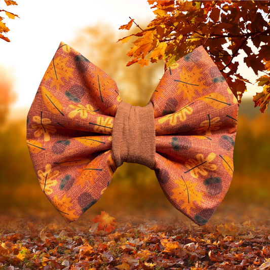 Nutty for fall - Chunky Bow Tie
