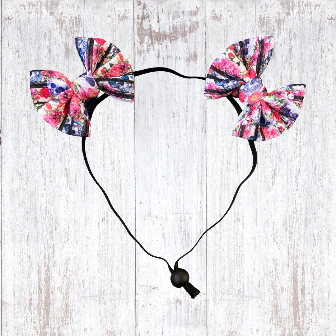 Skull Bouquet -  Double Bow