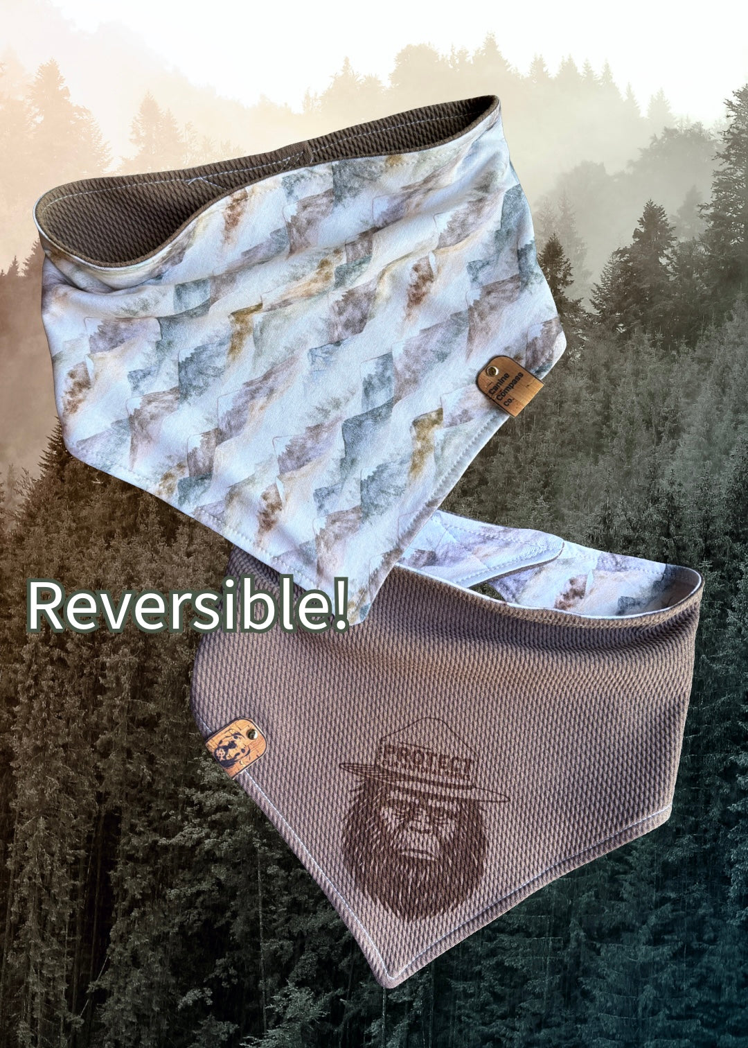 Protect Our National Parks - Canine Compass Co - Reversible Dog Bandana