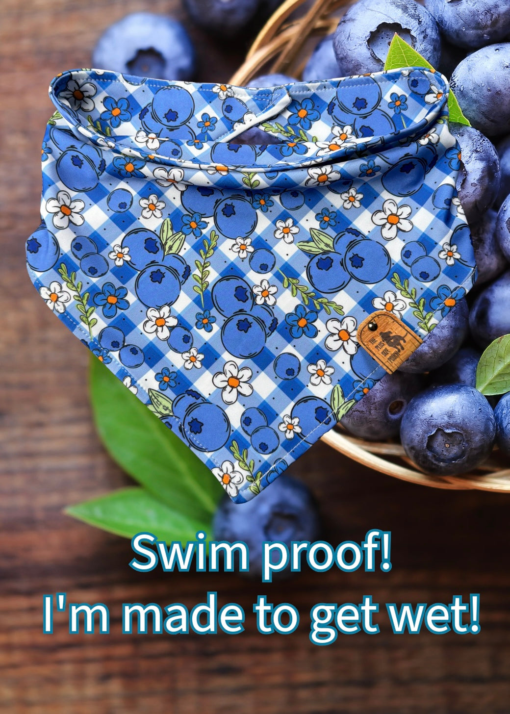 Blueberry Pie - Swim Proof Bandana