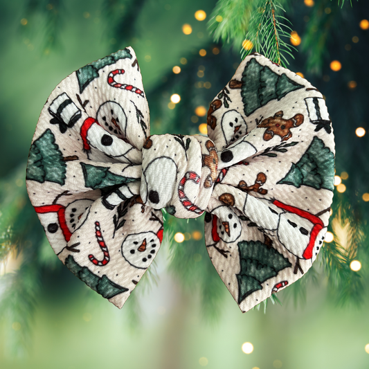 Christmas in July - 5” Knotty Dog Head Bows