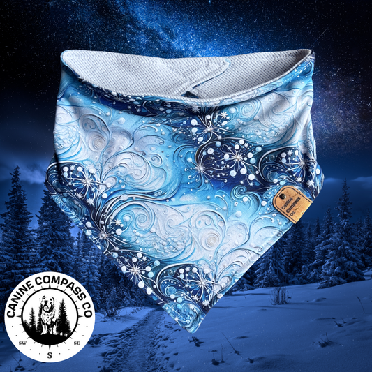 Winter Solstice - Canine Compass Co - Reversible Dog Bandana