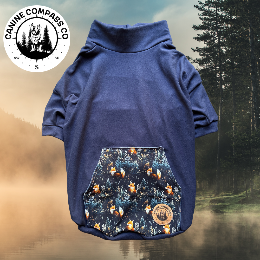 Forest Foxes - LARGE - Dreamy Soft Longsleeve Tee - Canine Compass Co