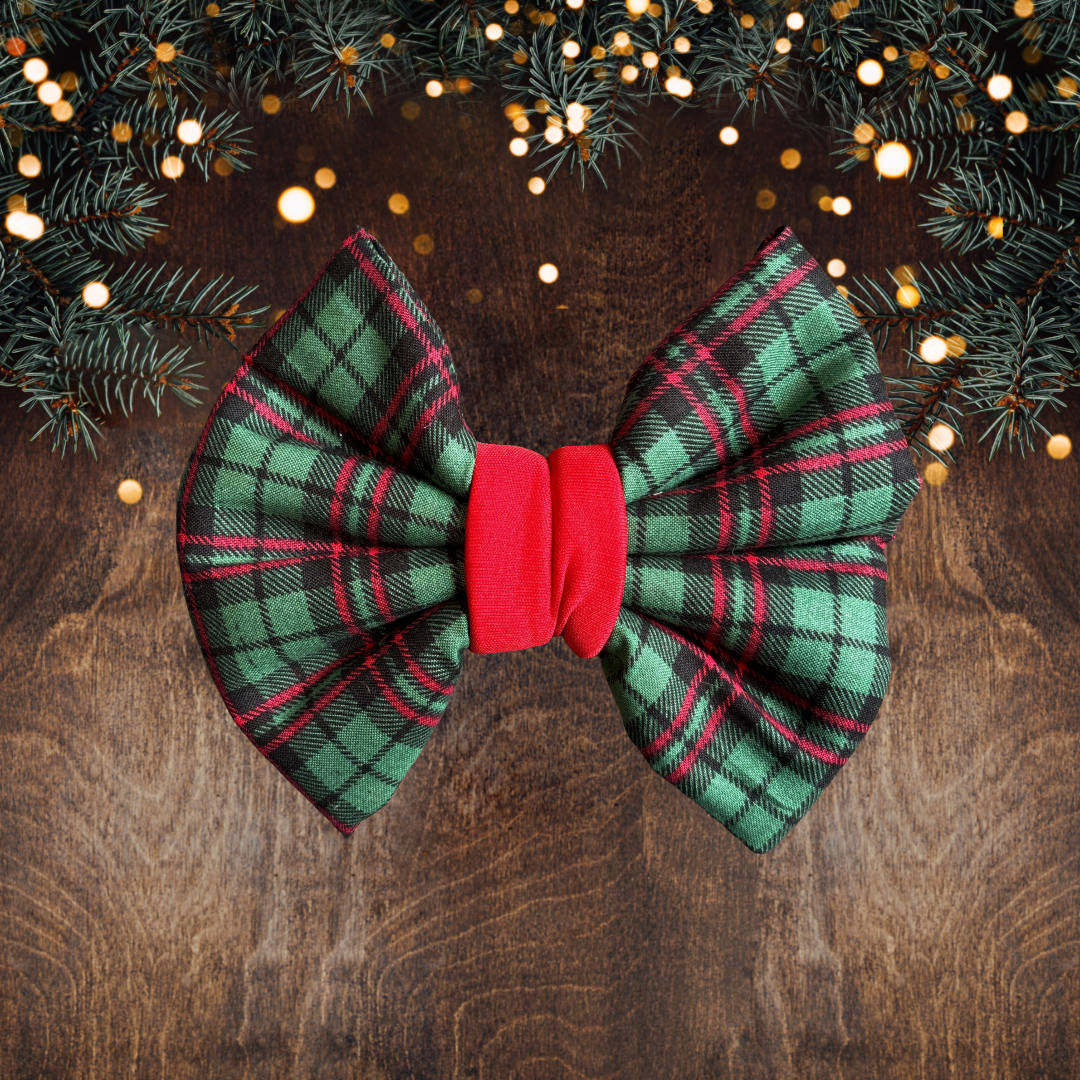 Christmas Tartan - Chunky Bow Tie