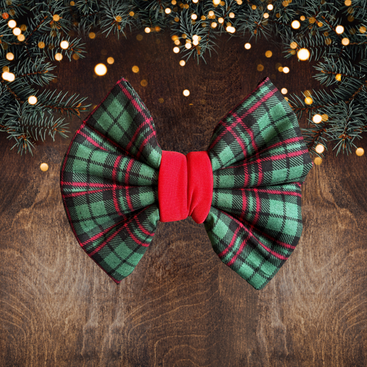 Christmas Tartan - Chunky Bow Tie
