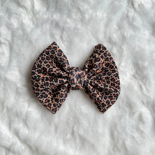 Leopard  - 5” Knotty Dog Head Bows