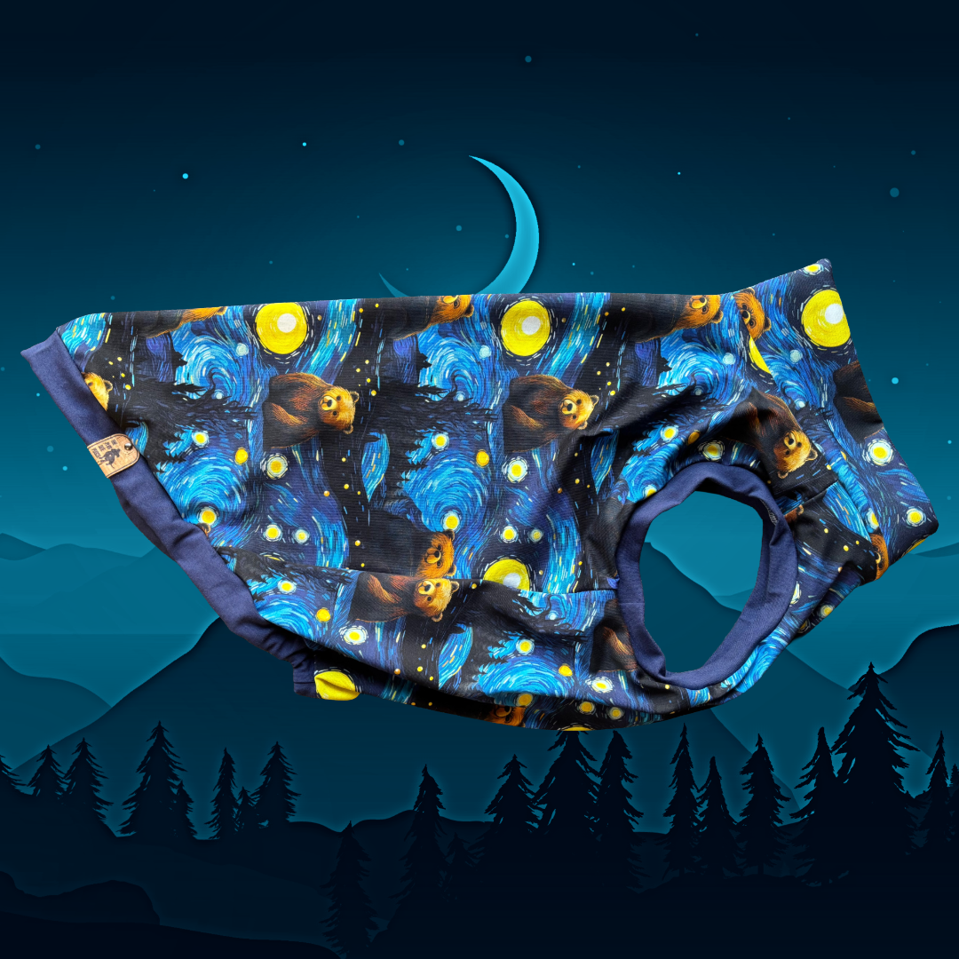 Starry Night Bear - Sleeveless Tee