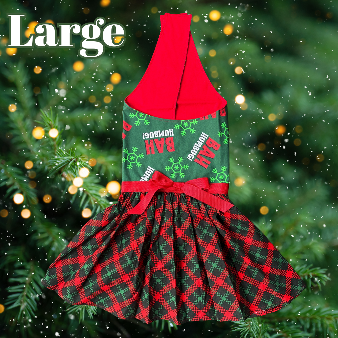Bah Humbug -  LARGE - Dog Dress