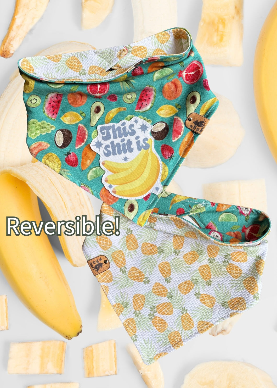 This shit is bananas - Reversible Dog Bandana