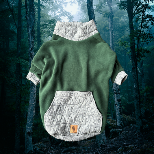 Forest Fog - LARGE - Fleece Dog Sweatshirt