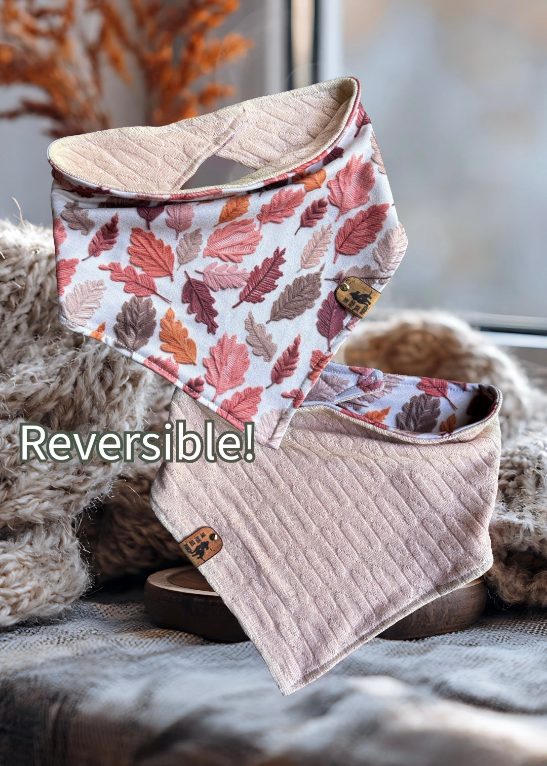 Gently Autumn Came - Reversible Dog Bandana
