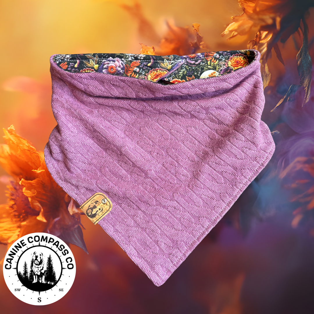 Death Garden - Reversible Dog Bandana - Canine Compass Co