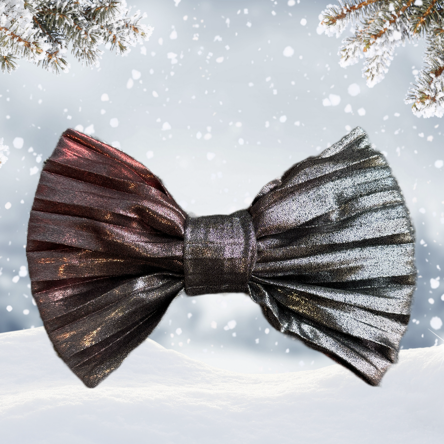Silver bells - Christmas Bow