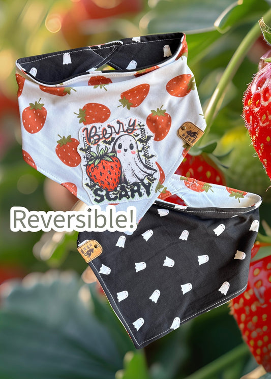 Berry Scary - Reversible Dog Bandana