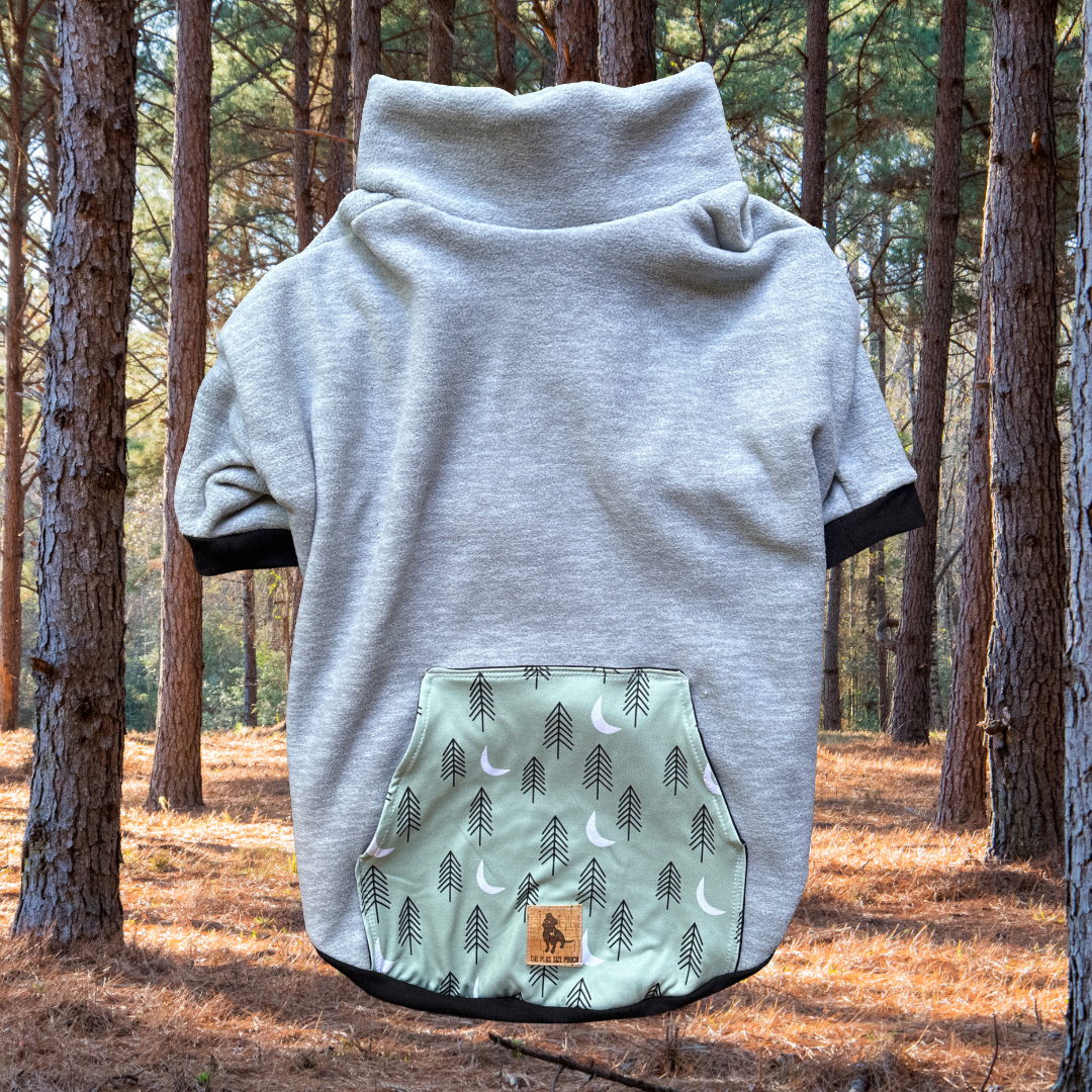 Pine Forest  - Fleece Dog Sweatshirt