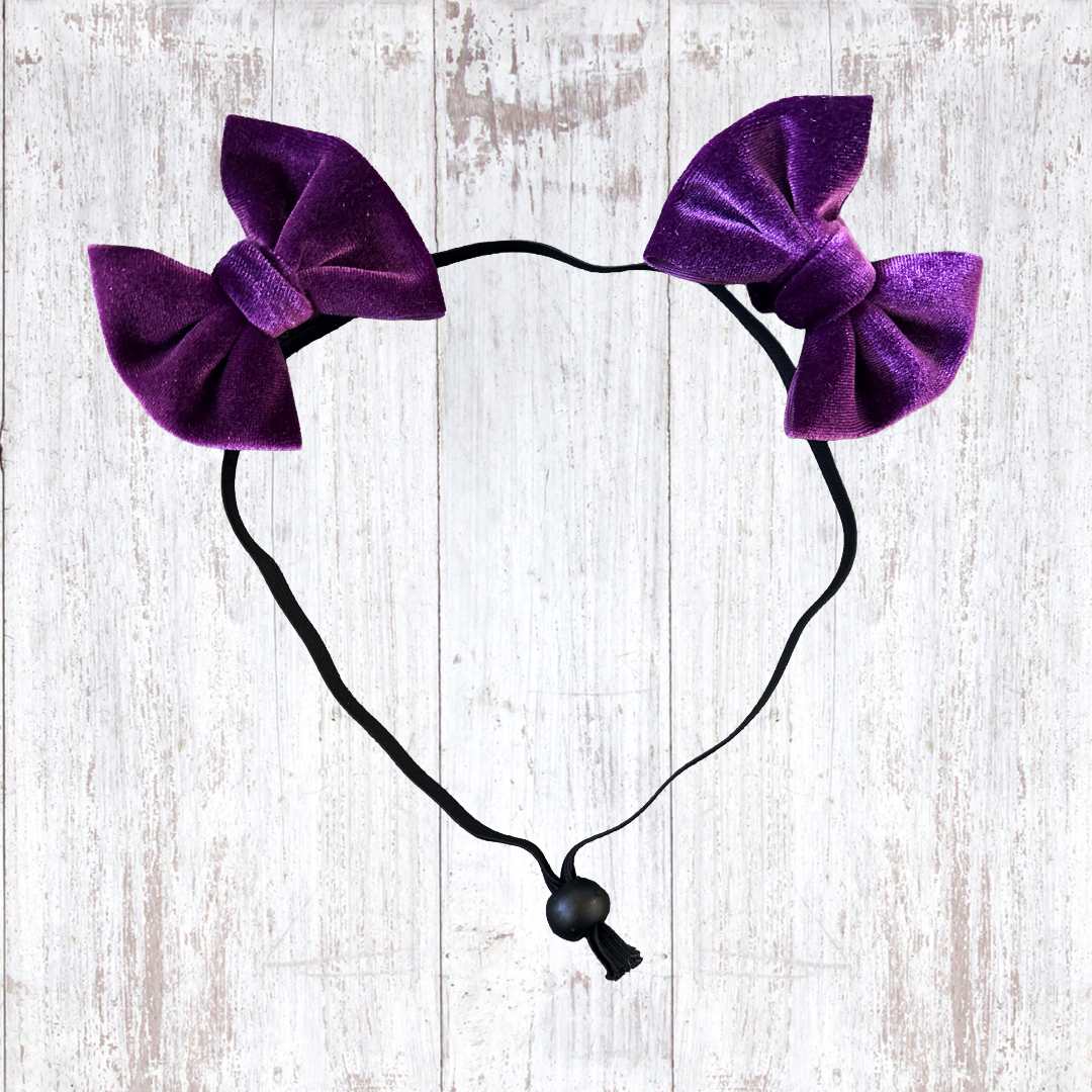 Blackberry - Velvet Double Bow