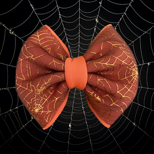 Spooky Spider - Chunky Head Bow or Bow Tie