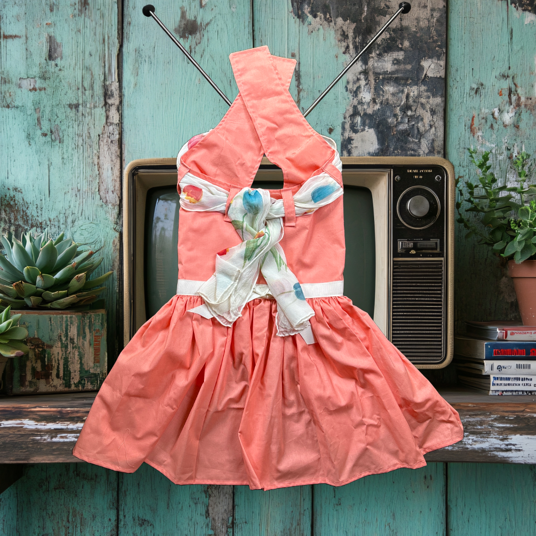 50's Housewife - Vintage Scarf - Dog Dress