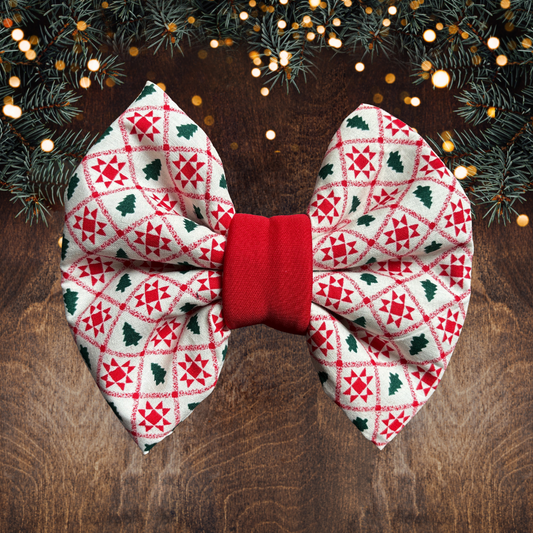 Christmas Quilt - Chunky Bow Tie