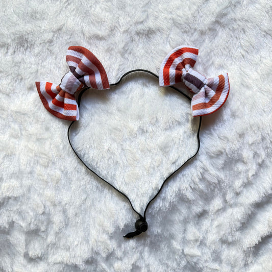 Fall Stripes -  Double Bow