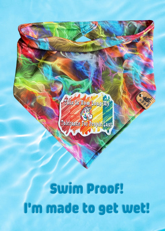 This is how long my tolerance for people last - Swim Proof Bandana - LIMITED SIZING