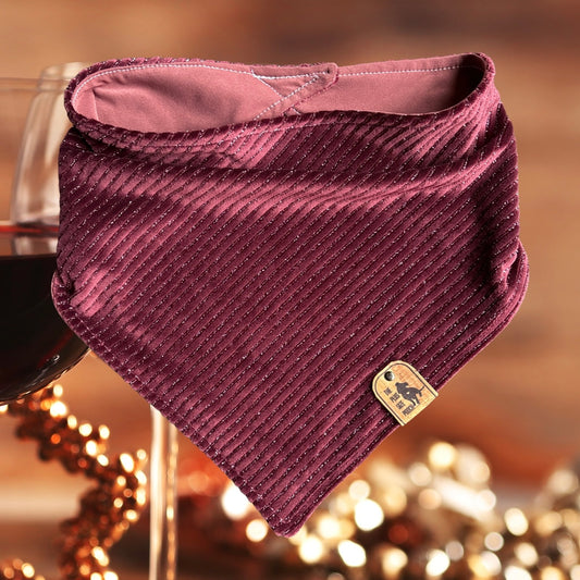 Bordeaux  - Christmas Collection - Reversible Dog Bandana