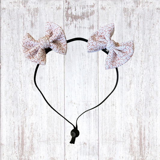 Neutral Flowers  - Double Bow