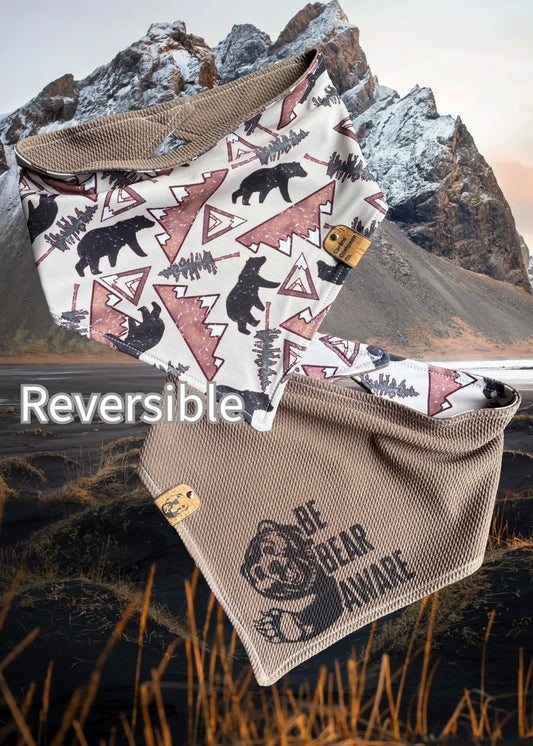 Be bear aware - Canine Compass Co - Reversible Dog Bandana