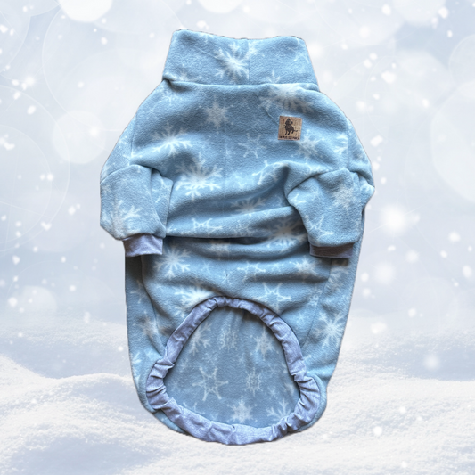 Glistening Snow - LARGE -  Long Sleeve Fleece