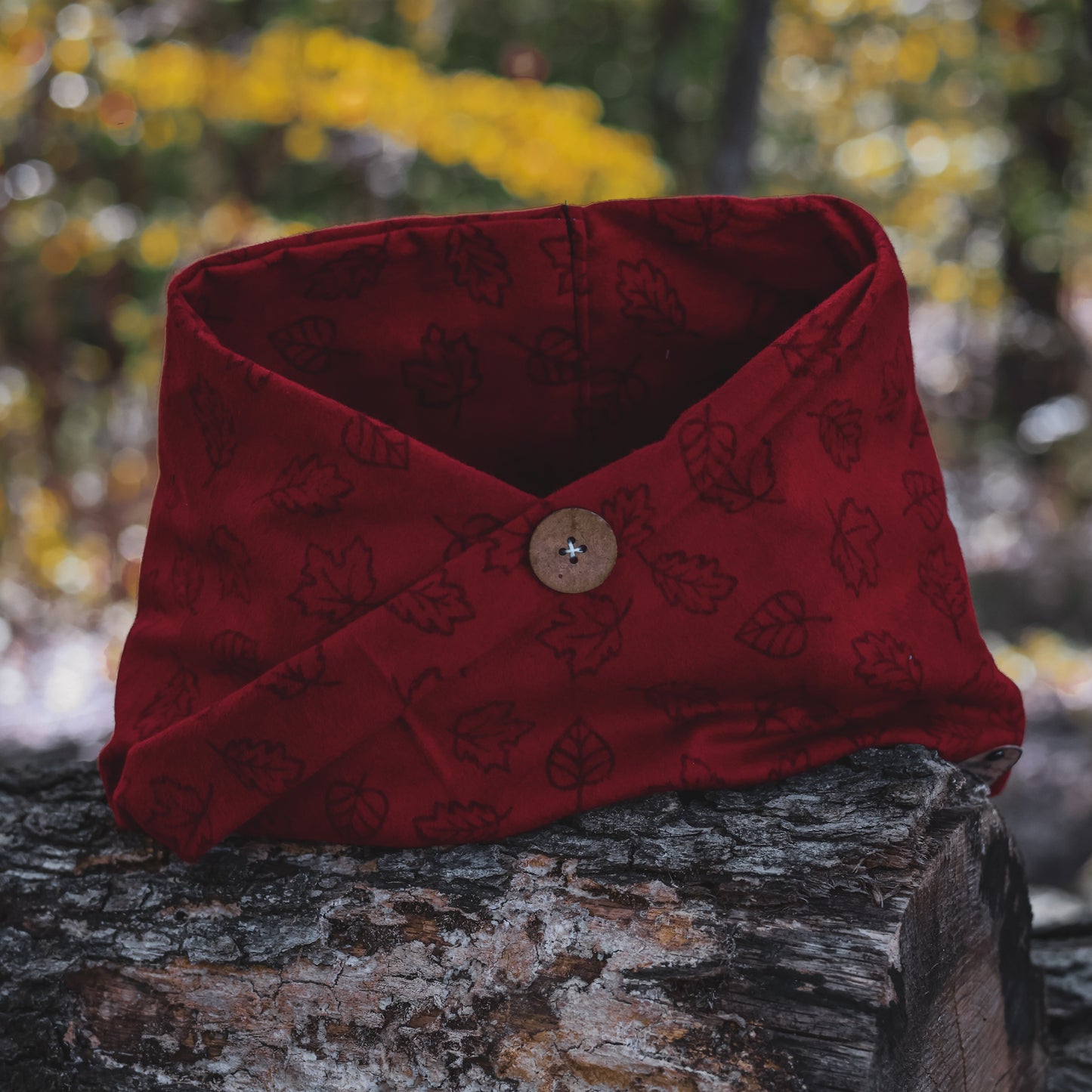 Seasons Change - Red - Flannel Minimalist Wrap - Canine Compass Co
