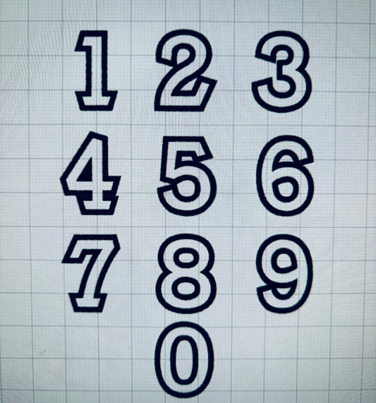 Embroidered Birthday Crown Number